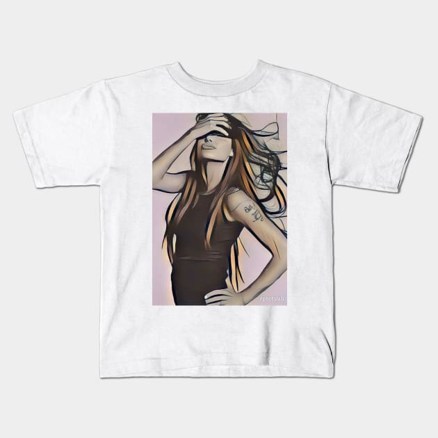 Angelina Jolie Kids T-Shirt by wonderwoman0317